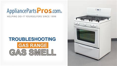 frigidaire gas stove smells like gas